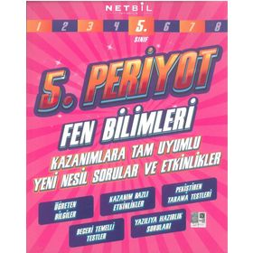 5.Sınıf Periyot Fen Bilimleri Etkinlikli Soru Bankası-Netbil Yayınları