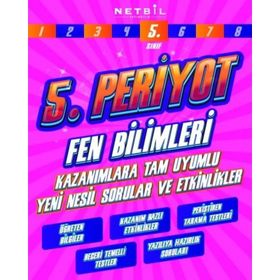 5.Sınıf Periyot Fen Bilimleri Etkinlikli Soru Bankası-Netbil Yayınları
