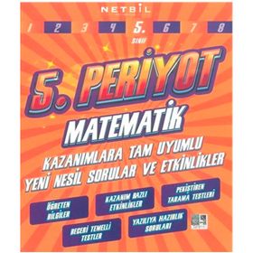 5.Sınıf Periyot Matematik Etkinlikli Soru Bankası-Netbil Yayınları
