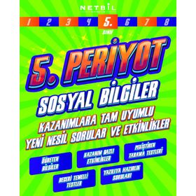 5.Sınıf Periyot Sosyal Bilgiler Etkinlikli Soru Bankası-Netbil Yayınları