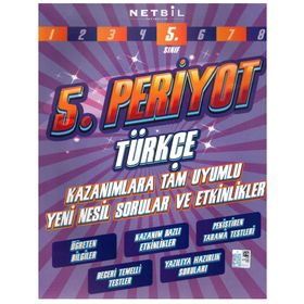 5. Sınıf Periyot Türkçe Etkinlikli Soru Bankası-Netbil Yayınları