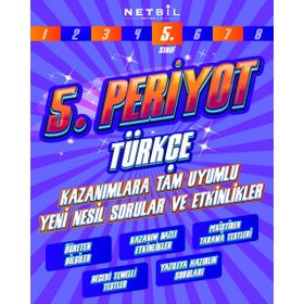 5. Sınıf Periyot Türkçe Etkinlikli Soru Bankası-Netbil Yayınları