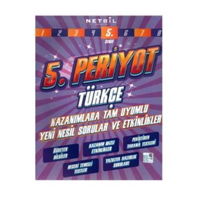 5. Sınıf Periyot Türkçe Etkinlikli Soru Bankası-Netbil Yayınları