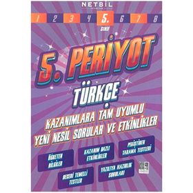5. Sınıf Periyot Türkçe Etkinlikli Soru Bankası-Netbil Yayınları