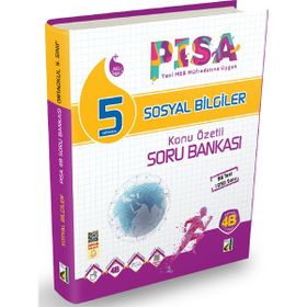 5. Sınıf PİSA 4B Sosyal Bilgiler Soru Bankası Damla Yayınevi