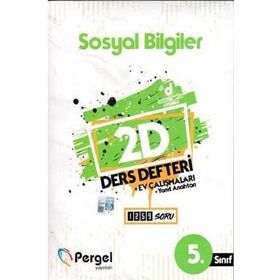 5. Sınıf Sosyal Bilgiler 2D Ders Defteri Ev Çalışmaları-Pergel Yayınları