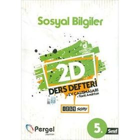 5. Sınıf Sosyal Bilgiler 2D Ders Defteri Ev Çalışmaları-Pergel Yayınları