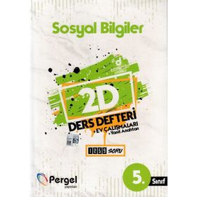 5. Sınıf Sosyal Bilgiler 2D Ders Defteri Ev Çalışmaları-Pergel Yayınları