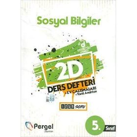 5. Sınıf Sosyal Bilgiler 2D Ders Defteri Ev Çalışmaları-Pergel Yayınları