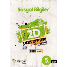 5. Sınıf Sosyal Bilgiler 2D Ders Defteri Ev Çalışmaları-Pergel Yayınları