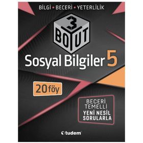 5. Sınıf Sosyal Bilgiler 3 Boyut Soru Bankası-Tudem Yayınları