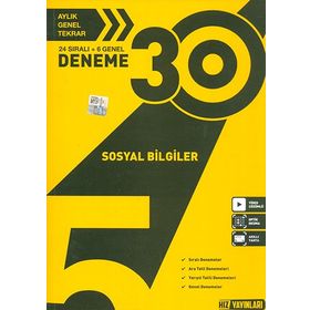 5. Sınıf Sosyal Bilgiler 30'lu Deneme - Hız Yayınları