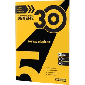 5. Sınıf Sosyal Bilgiler 30'lu Deneme - Hız Yayınları