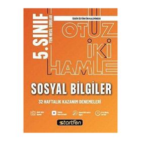 5. Sınıf Sosyal Bilgiler 32 Haftalık Kazanım Denemeleri Startfen Yayınları