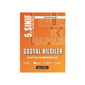 5. Sınıf Sosyal Bilgiler 32 Haftalık Kazanım Denemeleri Startfen Yayınları