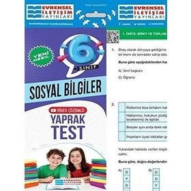 5.Sınıf Sosyal Bilgiler 6 Video Çözümlü Optikli Deneme Sınavı - kollektif