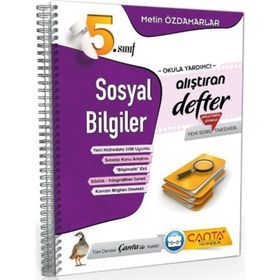 5.Sınıf Sosyal Bilgiler Alıştıran Defter - Çanta Yayınları