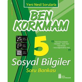 5. Sınıf Sosyal Bilgiler Ben Korkmam Soru Bankası Ata Yayıncılık