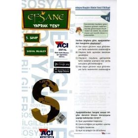 5. Sınıf Sosyal Bilgiler Çek Kopart Yaprak Test - kollektif