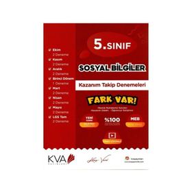 5. Sınıf Sosyal Bilgiler Fark Var Kazanım Takip Denemeleri Kva Koray Varol Akademi Yayınları