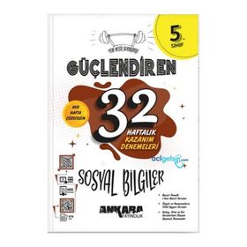5. Sınıf Sosyal Bilgiler Güçlendiren 32 Haftalık Kazanım Denemeleri Ankara Yayınları