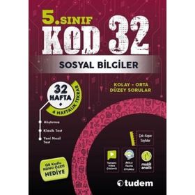 5. Sınıf Sosyal Bilgiler Kod 32 Tekrar Testleri Tudem Yayınları