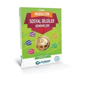 5. Sınıf Sosyal Bilgiler Madalyon 20'li Denemeleri-Gezegen Yayınları