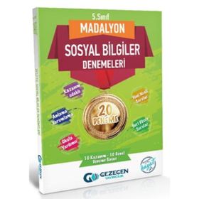 5. Sınıf Sosyal Bilgiler Madalyon 20'li Denemeleri-Gezegen Yayınları