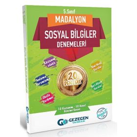 5. Sınıf Sosyal Bilgiler Madalyon 20'li Denemeleri-Gezegen Yayınları