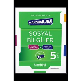 5. Sınıf Sosyal Bilgiler Maksımum Soru Bankası+Yaprak Test-Tambilgi Yayınları