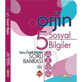 5. Sınıf Sosyal Bilgiler Orjin Konu Özetli Etkinlikli Soru Bankası-Gama Okul Yayınları