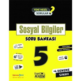 5. Sınıf Sosyal Bilgiler Soru Bankası-Üçgen Akademi Yayınları