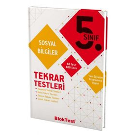 5. Sınıf Sosyal Bilgiler Tekrar Testleri Bloktest Yayınları
