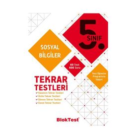 5. Sınıf Sosyal Bilgiler Tekrar Testleri - Tudem Yayıncılık