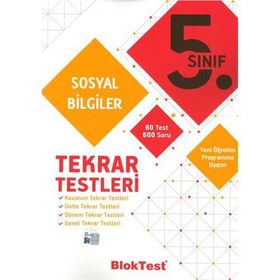 5. Sınıf Sosyal Bilgiler Tekrar Testleri - Tudem Yayıncılık