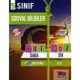 5. Sınıf Sosyal Bilgiler Tut Sakla Çek Çöz - Açı Yayınları