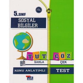 5. Sınıf Sosyal Bilgiler Tut Sakla Çek Çöz - Açı Yayınları