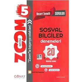 5. Sınıf Sosyal Bilgiler Zoom 20'li Deneme Sınavı