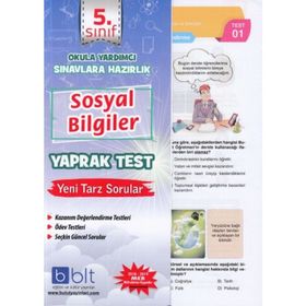5. Sınıf Sosyal Bilimler Yaprak Test Bulut Eğitim Yayınları