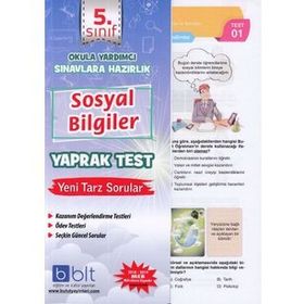 5. Sınıf Sosyal Bilimler Yaprak Test Bulut Eğitim Yayınları