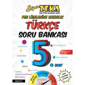 5.Sınıf Süper Zeka Türkçe Soru Bankası Nartest Yayınları