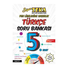 5.Sınıf Süper Zeka Türkçe Soru Bankası Nartest Yayınları