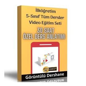5.Sınıf Tüm Dersler Görüntülü Eğitim Seti