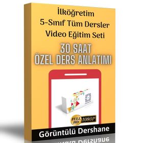 5.Sınıf Tüm Dersler Görüntülü Eğitim Seti