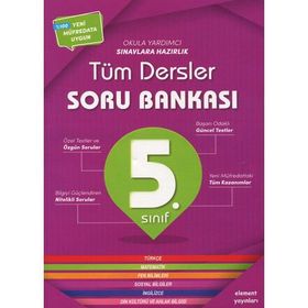 5.Sınıf Tüm Dersler Soru Bankası Element Yayınları