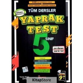 5. Sınıf Tüm Dersler Yaprak Test / Yunus Emre Çekiç / Seans Yayınları