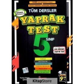 5. Sınıf Tüm Dersler Yaprak Test / Yunus Emre Çekiç / Seans Yayınları