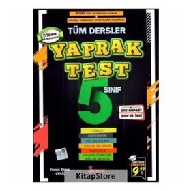 5. Sınıf Tüm Dersler Yaprak Test / Yunus Emre Çekiç / Seans Yayınları