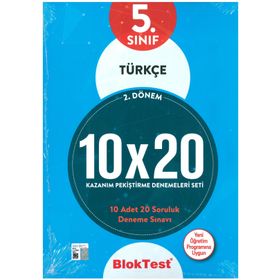 5.Sınıf Türkçe 10X20 Kazanım Denemeleri 2.Dönem Tudem Yayınları