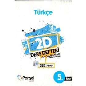 5. Sınıf Türkçe 2D Ders Defteri Kollektif Pergel Yayınları